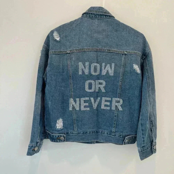 HIPCHIK COUTURE JEAN JACKET size S - Picture 7 of 12